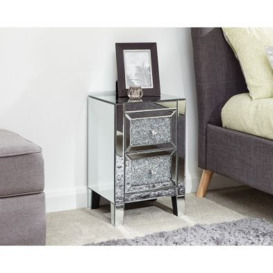 Lucia Chest of Drawers Mirrored 2 Drawers