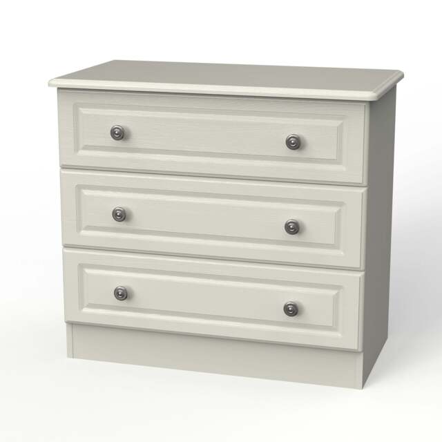 Cream Drawers Pembroke Chest of Drawers Cream 3 Drawers 77cm by Cherry Lane Garden ...