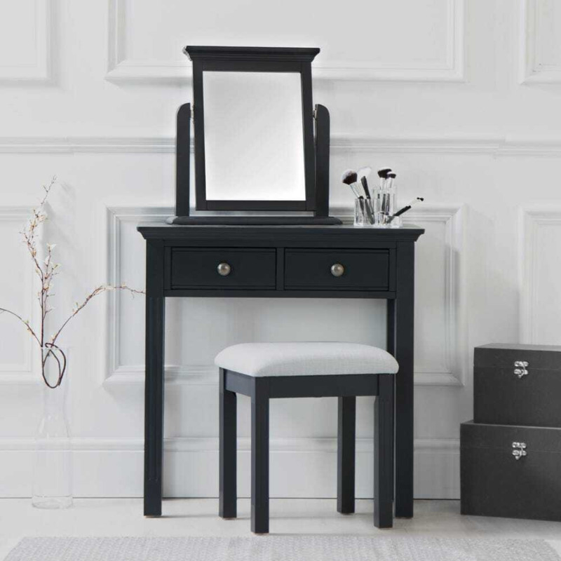 Banbury Midnight Grey Painted Dressing Table by Chiltern Oak Furniture