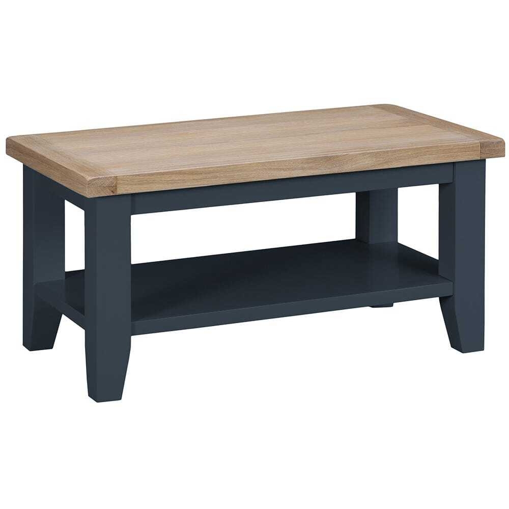 Suffolk Midnight Grey Painted Oak Small Coffee Table by Chiltern Oak Furniture