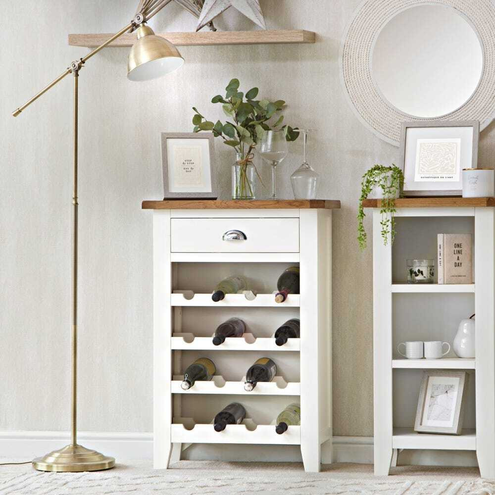 Chester White Painted Oak Wine by Chiltern Oak Furniture
