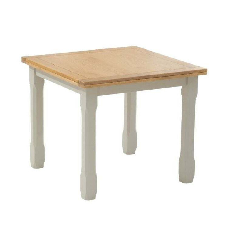 Athena Oak and Grey Square Flip Top Extending Dining Table by Choice