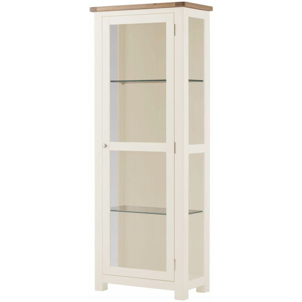 Portland Ivory White Painted Display Cabinet by Choice Furniture ...