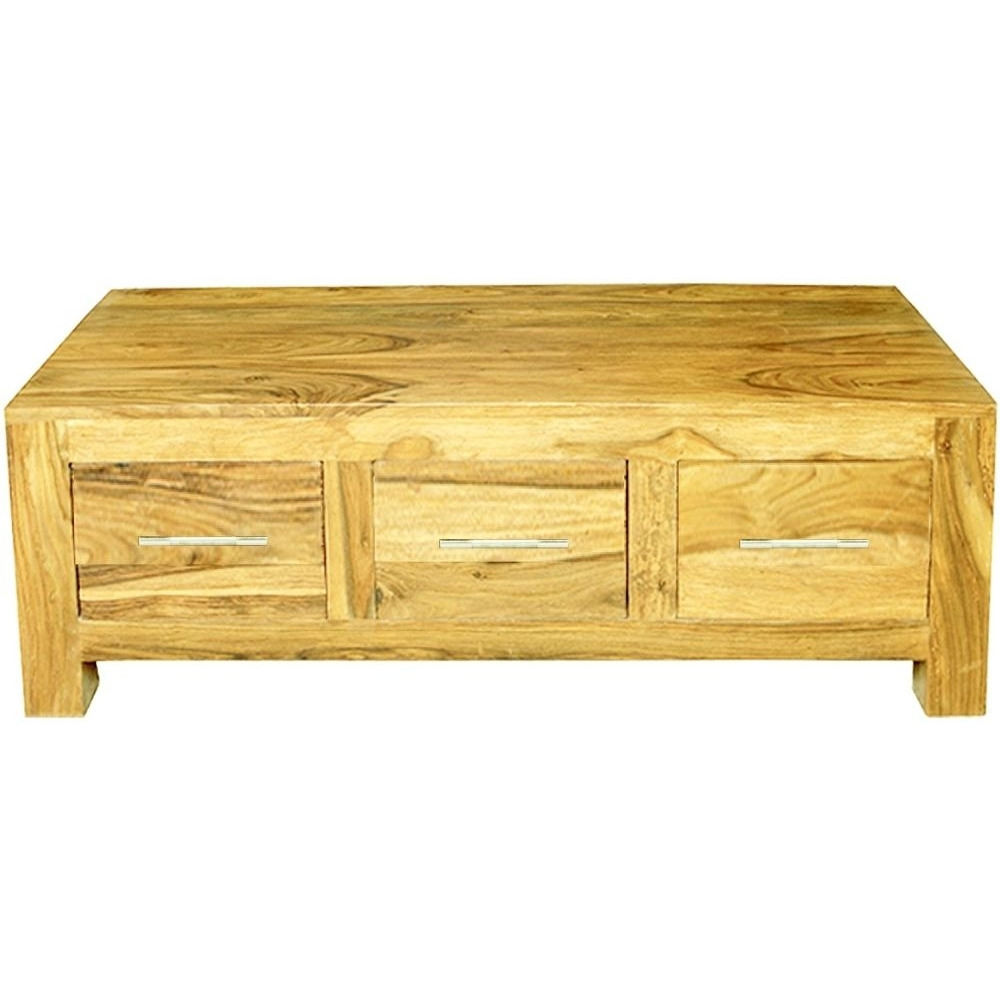 Cube Petite Mango Wood Coffee Table by Choice Furniture Superstore