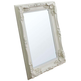 Allison Cream Rectangular Carved Mirror