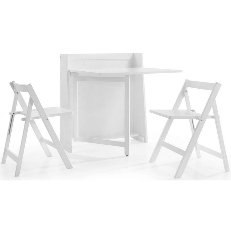 Helsinki 2 Seater Dining Table Set with 2 Folding Chairs Comes in