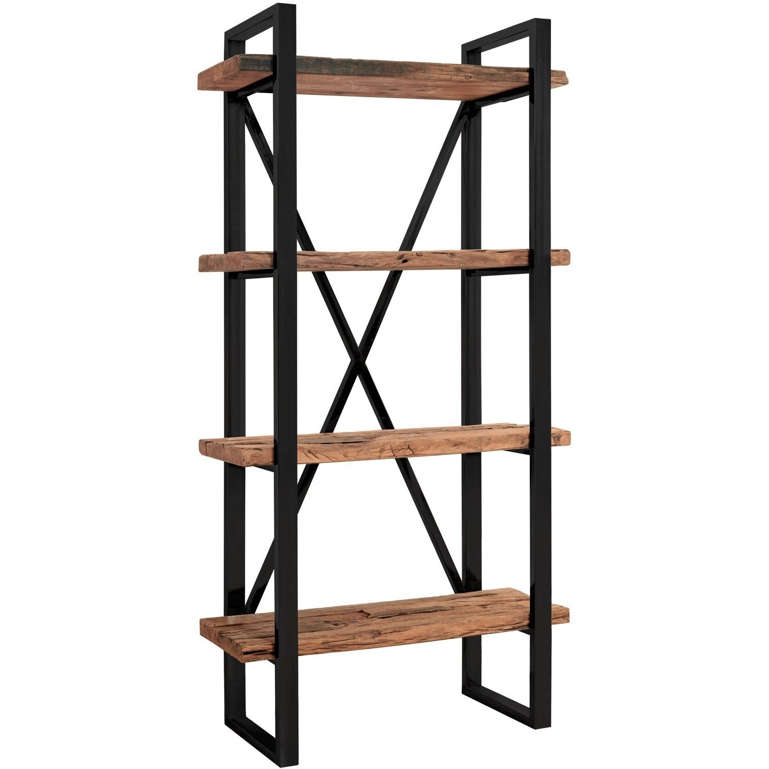 Indus Valley Phoenix Industrial Shelving Unit Reclaimed Sleeper Wood