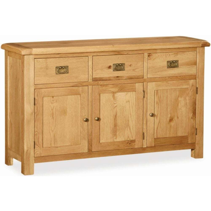 Addison Natural Oak Large Sideboard with 3 Doors & 3 Drawers by Choice
