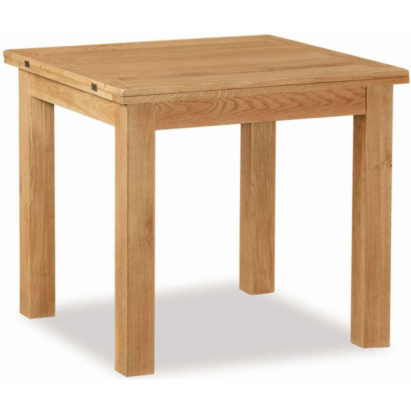 Addison Lite Natural Oak Dining Table, 85cm170cm Square Flip Top