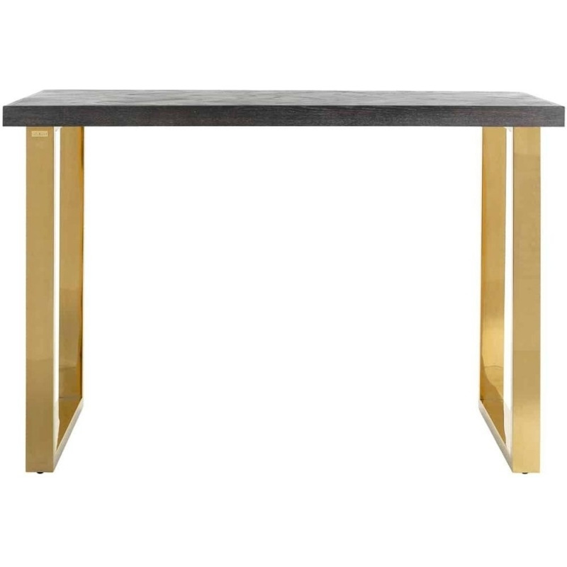 Blackbone Black Oak and Gold Bar Table by Choice Furniture Superstore