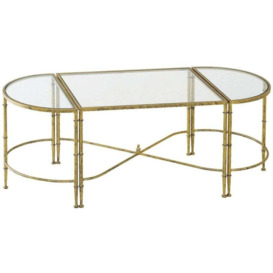 Andria Antique Gold Coffee Table Set