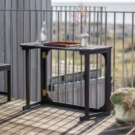 Vandalia Charcoal Outdoor Balcony Table