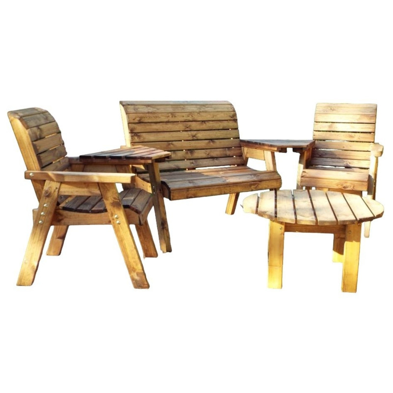 Charles Taylor Outdoor Garden 4 Seater Set with Angled Tray by Choice