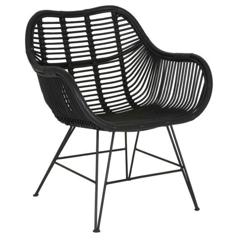 Malang Black Rattan Chair by Choice Furniture Superstore