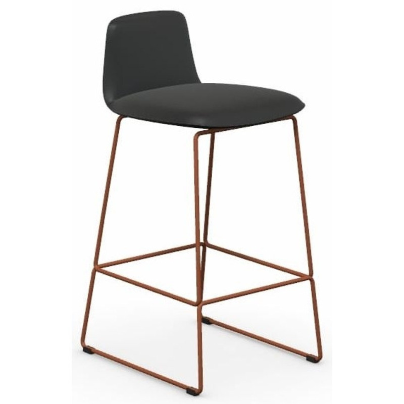 Connubia By Calligaris Riley Soft Barstool (Sold in Pairs) Ekos Black