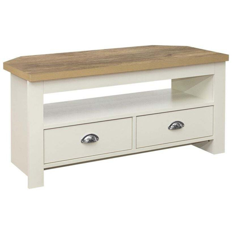Birlea Highgate Cream Painted Corner TV Unit by Choice Furniture