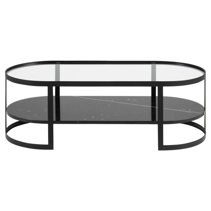 Nitro Glass Top Oval Coffee Table by Choice Furniture Superstore