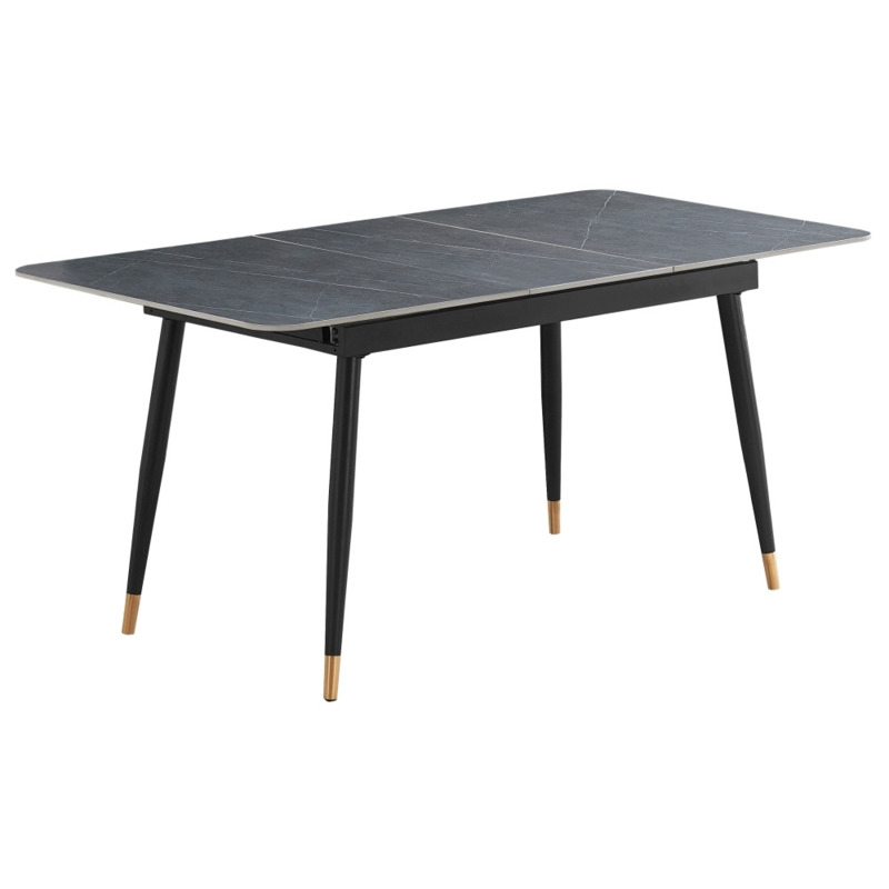 Ore Dark Grey Ceramic Top 46 Seater Extending Dining Table 130cm