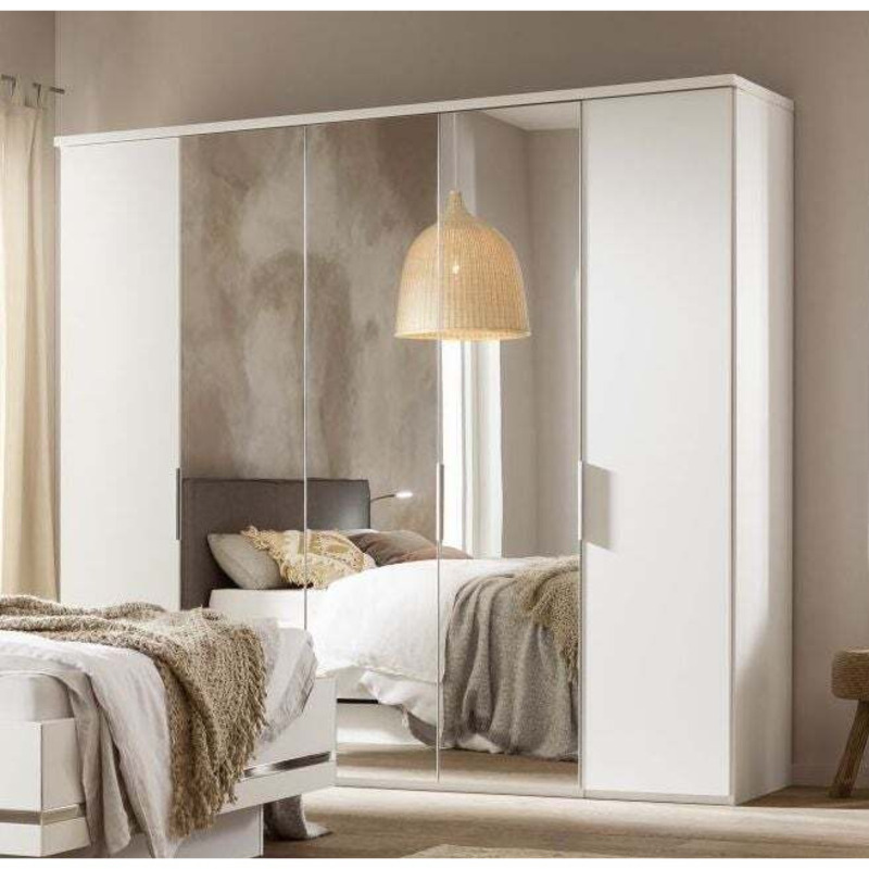 Nolte Concept Me 200 Polar White 5 Door Folding Panorama Wardrobe with
