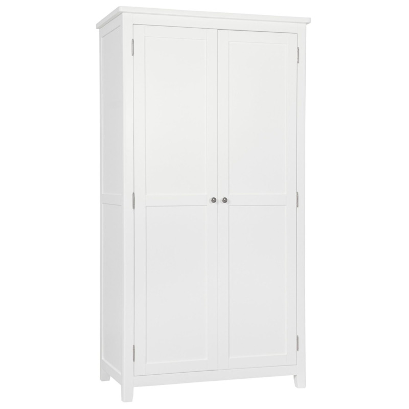 Henley Painted 2 Door Wardrobe Comes in White, Blue and Charcoal