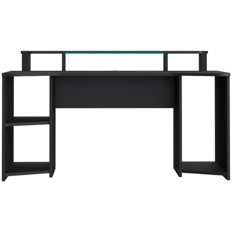 Tezaur Matt Black Led Gaming Desk by Choice Furniture Superstore