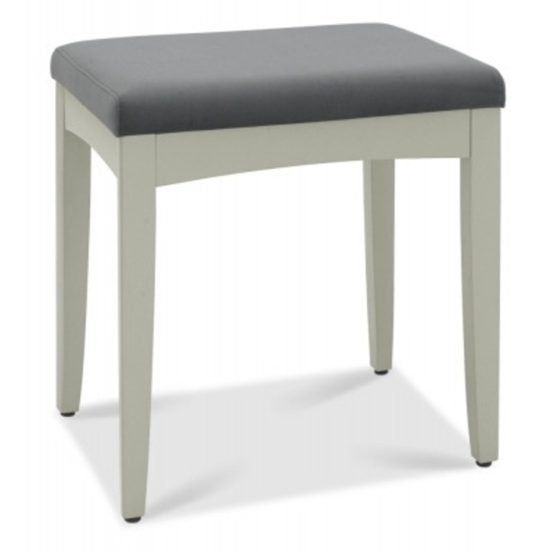 Bentley Designs Whitby Soft Grey Velvet StoolGun Metal by Choice