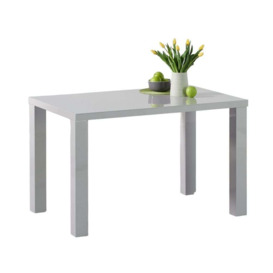 Sandra Light Grey High Gloss Small Dining Table