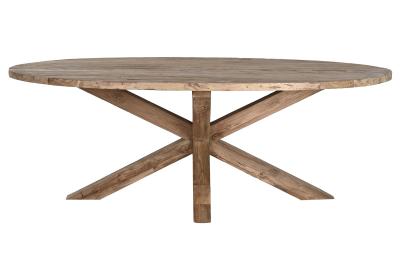 Wooden 8 Seater Oval Dining Table with Spider Legs by Choice Furniture ...