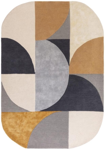 Contemporary Oval Rugs Contemporary Design Matrix Rug - Oval 76 - Sunset - Sizes Available by ...