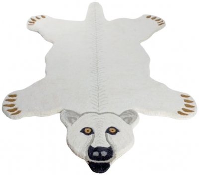 Hand Tufted Extra Large Polar Bear Skin Woollen Rug by Choice Furniture ...