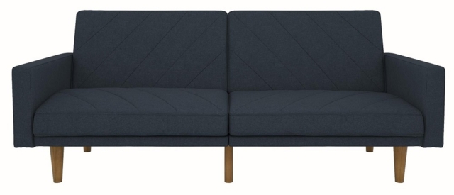 Paxson Sofa Bed - 2 Seater - Navy Blue Linen Fabric - 2110629UK by ...