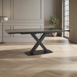 Vernal Extending Dining Table - 4-8 Seater - 140cm-200cm - Grey