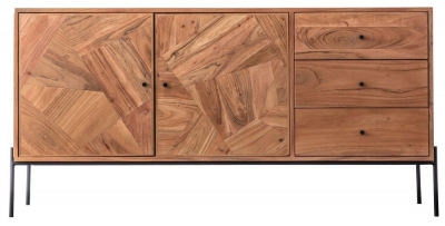 Berkley Acacia Wood 2 Doors Sideboard