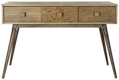 Natural Wood 3 Drawer Writing Desk by Choice Furniture Superstore ...