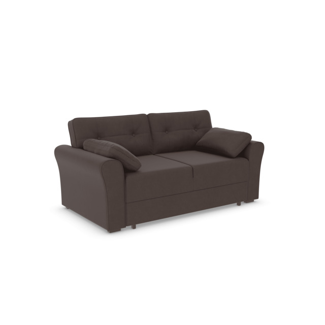 Jodie Three-Seater Sofa Bed - Fudge by Cocoon | uFurnish.com