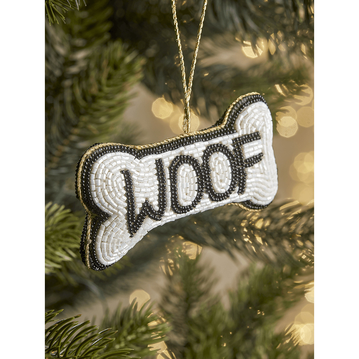 Beaded Woof Bauble - image 1
