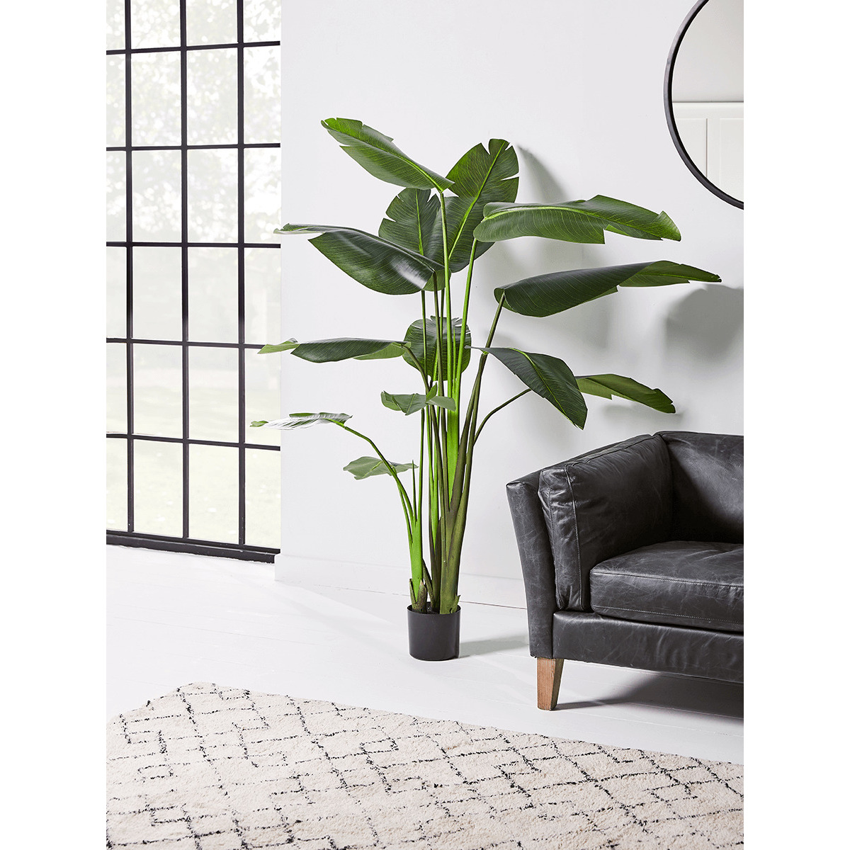 Faux Potted Banana Plant - Large