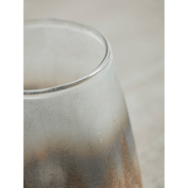 Warped Frosted Glass Tea Light Holder - thumbnail 2