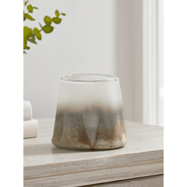 Warped Frosted Glass Tea Light Holder - thumbnail 1