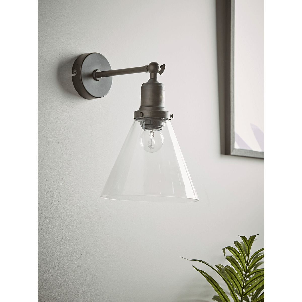 Burnished Bronze Cone Wall Light