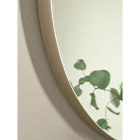 Slim Frame Oval Mirror - Burnished Silver - thumbnail 3