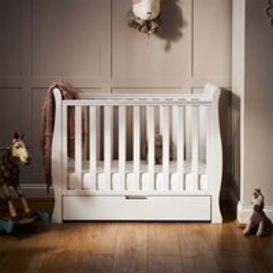 Obaby Stamford Space Saver Cot in White