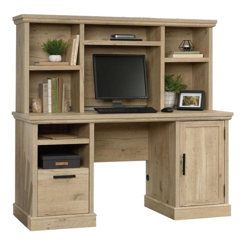 TEKNIK 5427027 Desk Hutch Prime Oak by Currys