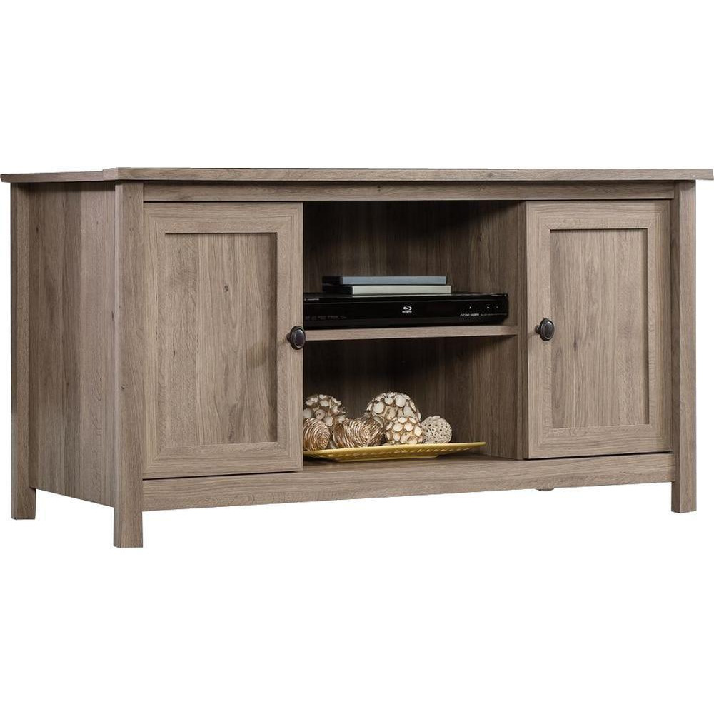TEKNIK Barrister Home Low 1200 mm TV Stand Salt Oak, Brown by Currys