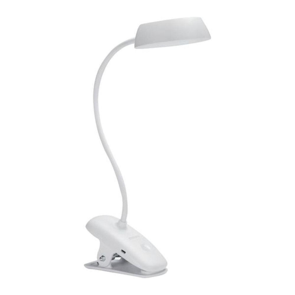PHILIPS Donutclip DSK201 LED Desk Lamp White by Currys