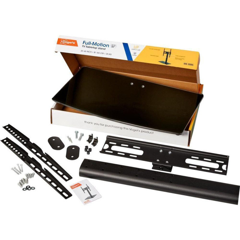 "VOGELS UP MS3085 Tabletop Stand with 3262"" TV Bracket Black, Black