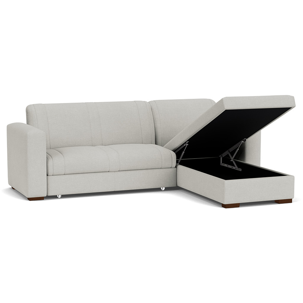 Launceston 3 Seater Storage Chaise Sofa Bed by Darlings of Chelsea