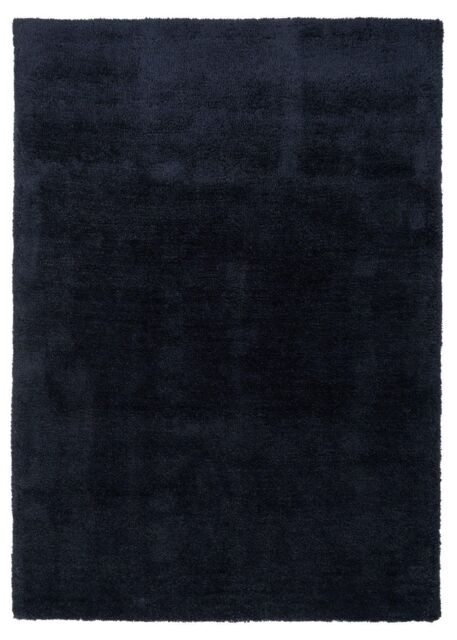 Luxurious Soft Textured Midnight Navy Area Rug by Debenhams | ufurnish.com