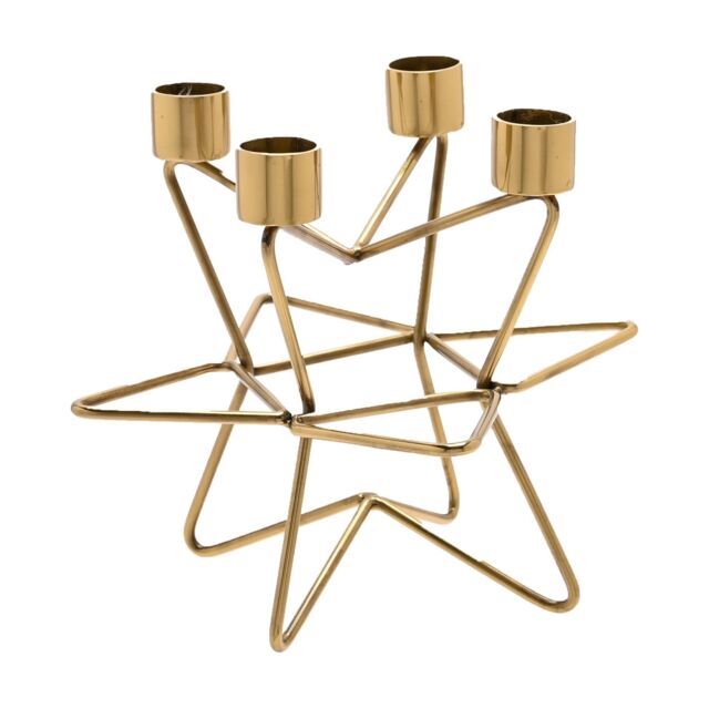 Celestial Gold Star Candlestick Holder by Debenhams | ufurnish.com