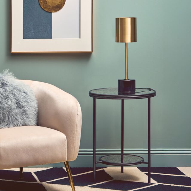 Orsina Design Two Tier Side Table, Two Tier Layout Small Lounge Table ...